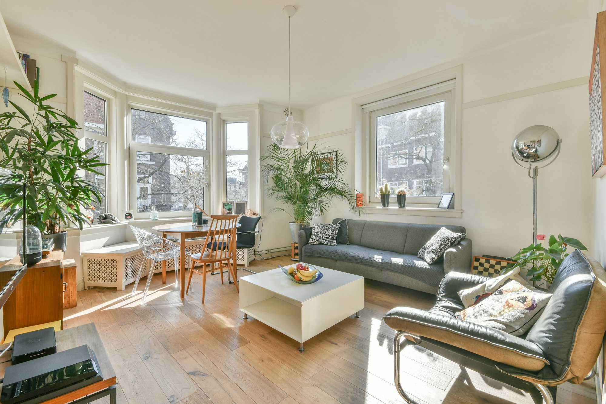 Stylish living room in modern flat